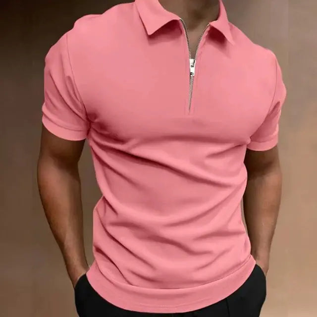 Summer Men's Solid Color Polo Shirts