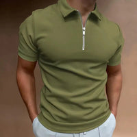 Summer Men's Solid Color Polo Shirts