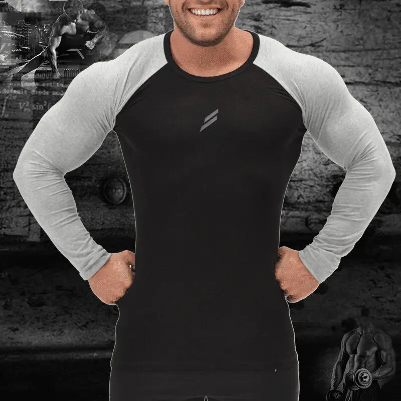 Men's Slim Fit Long Sleeve T-Shirts for Spring/Summer