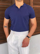 Summer Men Fashion Polo Shirts Short Sleeve